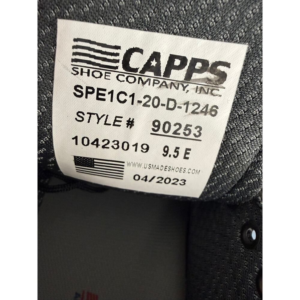 NIB Capps Black Patent Derby Military Dress Uniform Shoes 9.5 Army Surplus - Picture 7 of 8